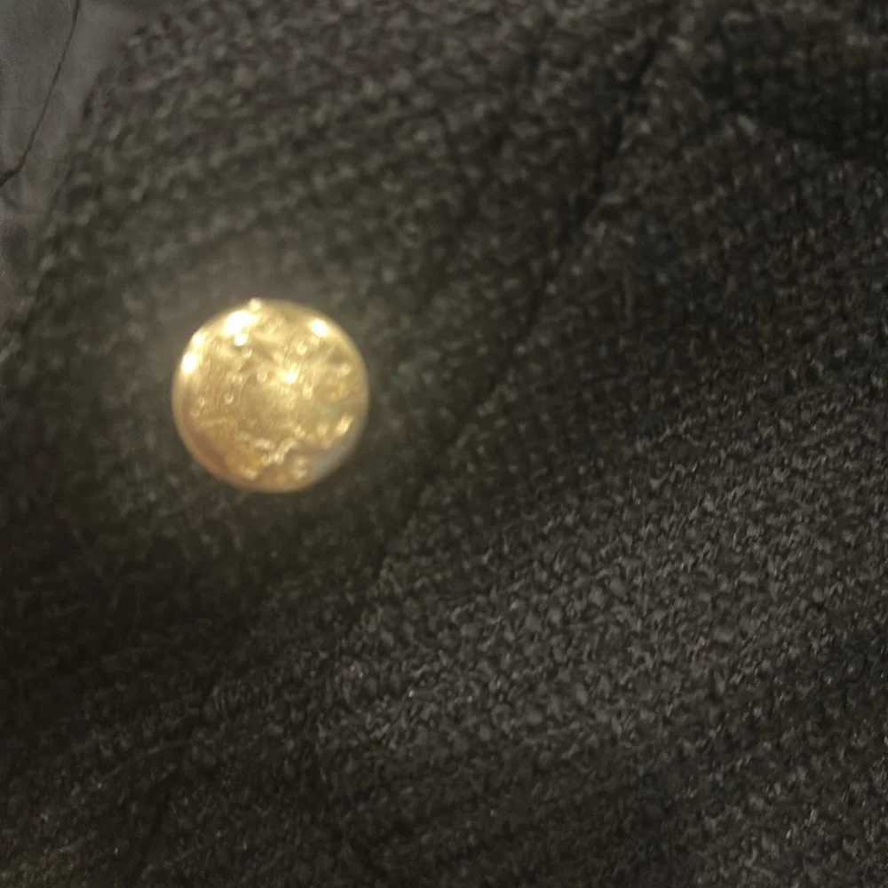 Black J.Crew Lady Jacket with Gold Buttons - Picture 7 of 7